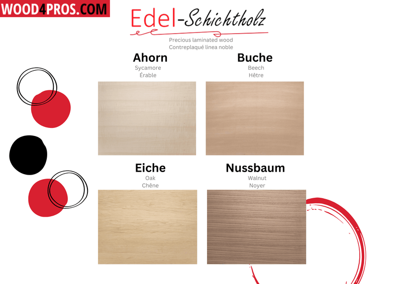 Laden Sie das Bild in Galerie -Viewer, Edel-Schichtholz