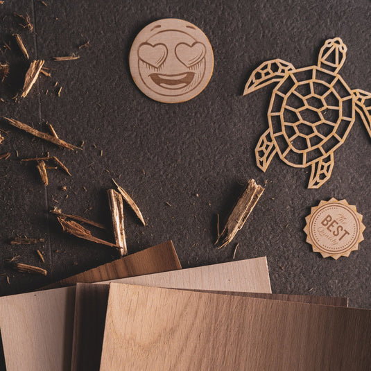 Sticker aus Holz
