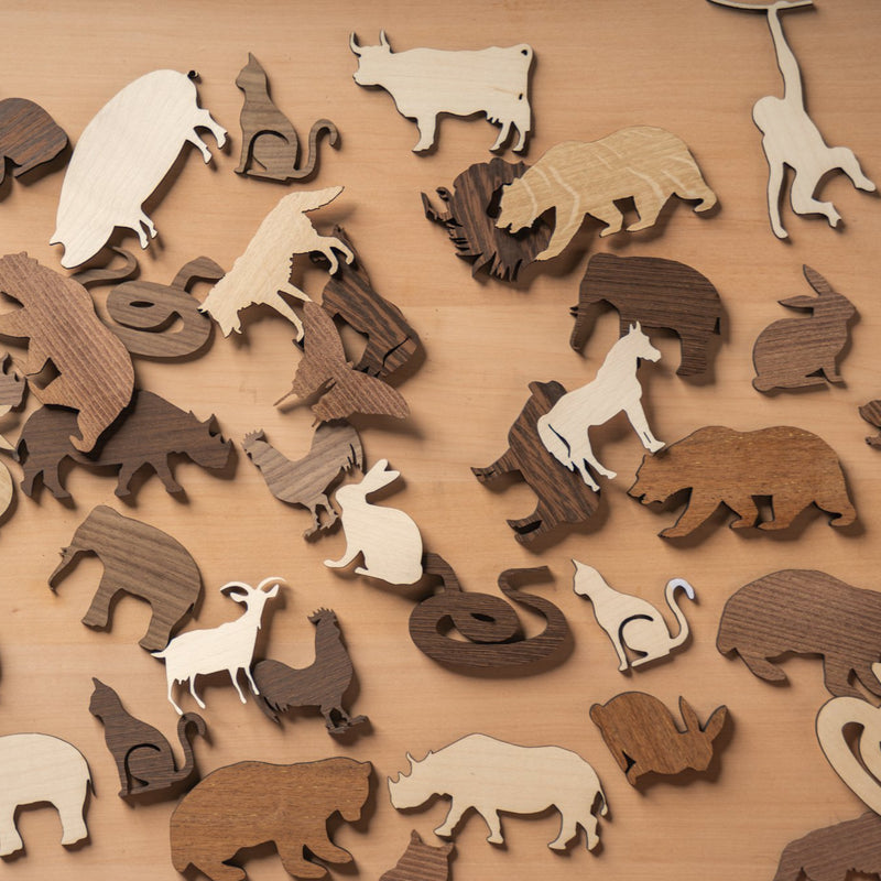 Carica l'immagine in Galleria -Viewer, Vollholz Tiere