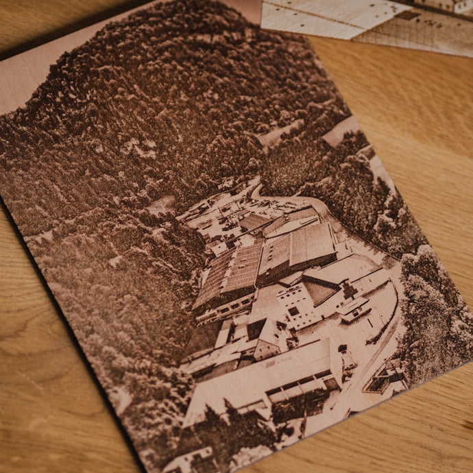 Foto lasergravure op hout