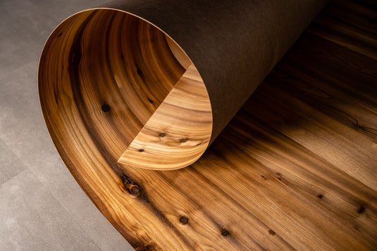 Products made from real wood veneers